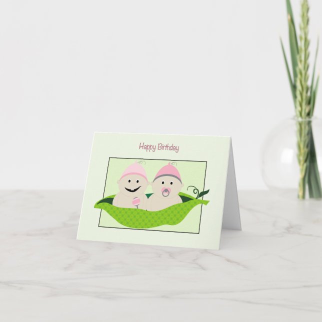 Triplets Carte d'anniversaire (Devant)