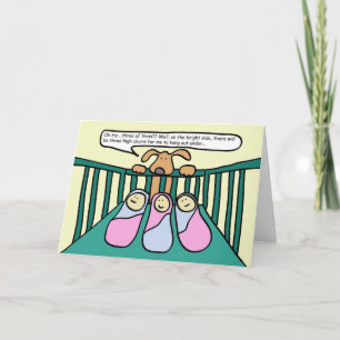 Triplets Greeting Card
