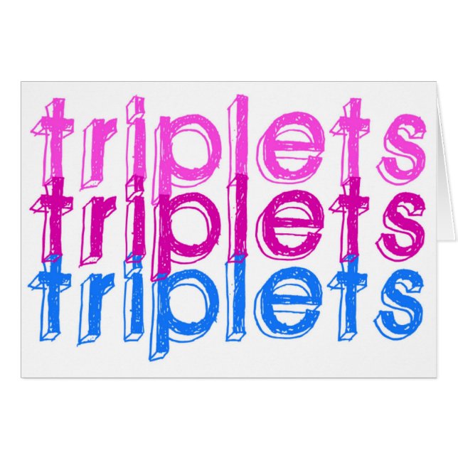 Triplets Two & One (Front Horizontal)