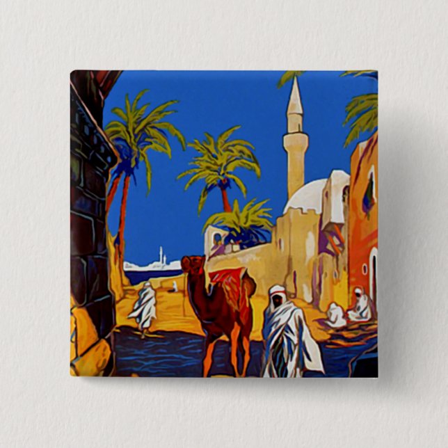 Tripoli - Libia (Libya) 2 Inch Square Button (Front)