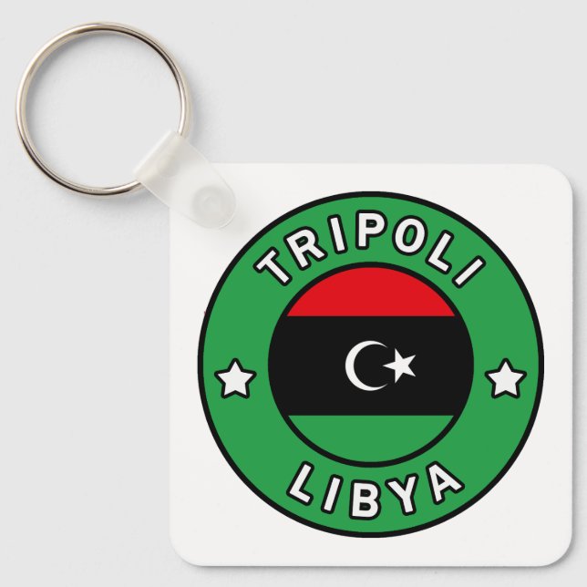 Tripoli Libya Keychain (Front)