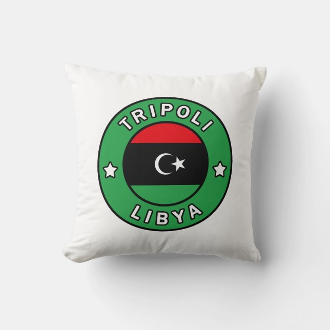 Tripoli Libya Throw Pillow (Front)