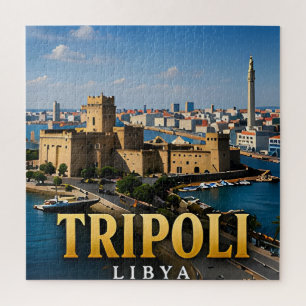Tripoli Red Castle and Mediterranean Coast Jigsaw Puzzle
