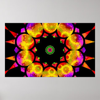 Trippin Kaleidoscope Poster