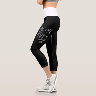 Trippin With The Girls Personalized High Waisted Capri Leggings