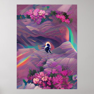 Tripping Balls Art - Astronaut Obstacles Poster