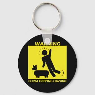 Tripping Hazard - Corgi Keychain