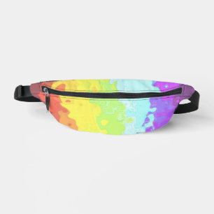 Trippy Boho Groovy Abstract Neurogender Pride Flag Fanny Pack