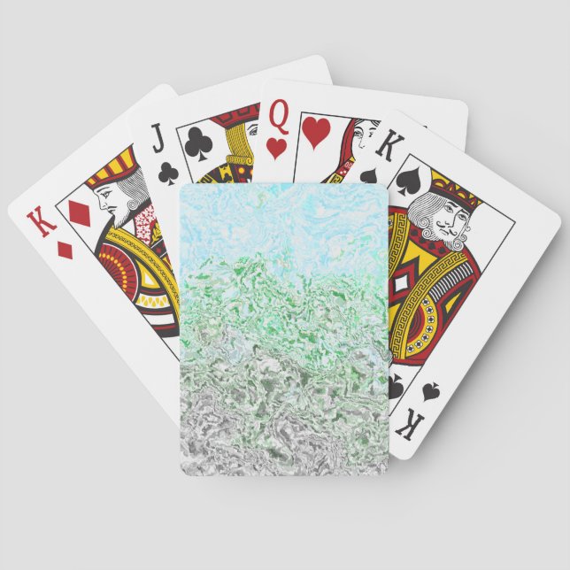 Trippy Boho Groovy Grungy Autoromantic Pride Flag Playing Cards (Back)