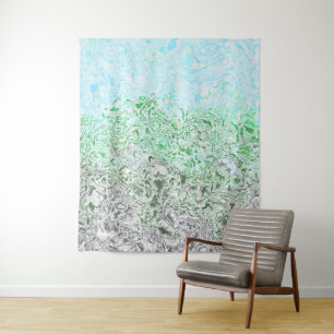 Trippy Boho Groovy Grungy Autoromantic Pride Flag Tapestry