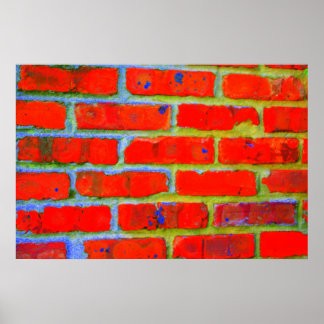 Trippy Bricks Poster