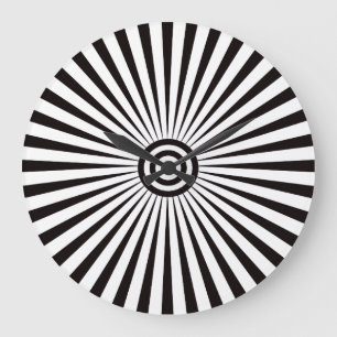 Trippy Bullseye Large Clock