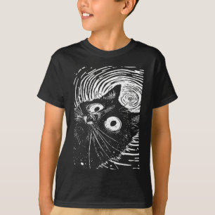 Trippy Cat Pastel Goth Gothic Grunge Alt Punk Weir T-Shirt