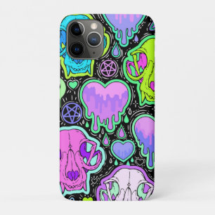 Trippy Cat Skulls iPhone 11 Pro Case
