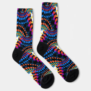 Trippy Colorful Dots Fashion Socks