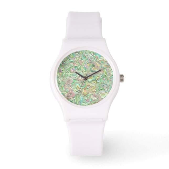 Trippy Colourful 3D Swirls Watch (Front)