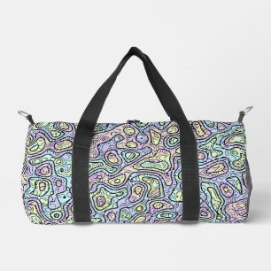 Trippy Colourful Blob Duffle Bag
