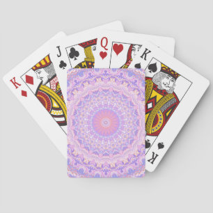 Trippy Colourful Intricate Boho Hippie Mandala Playing Cards