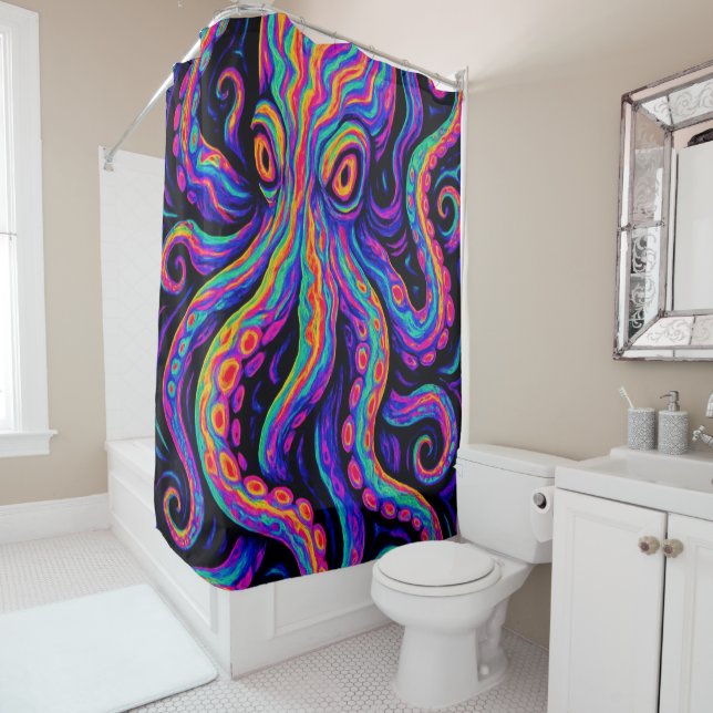 Trippy Colourful Octopus  (In Situ)