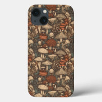 Trippy Cottagecore Mushroom iPhone / iPad case