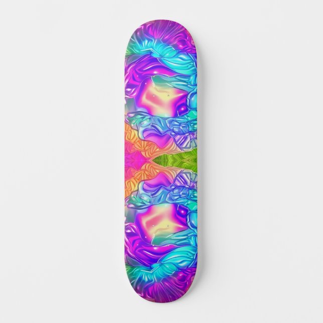 Trippy Cubed Skateboard (Front)