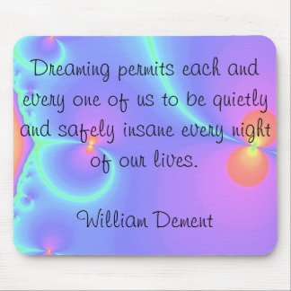 trippy dream quote mousepad