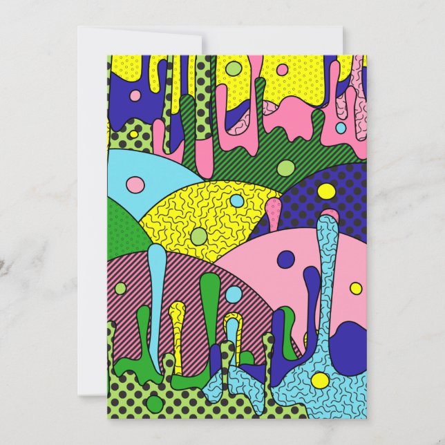 Trippy Drippy Holiday Card (Front)