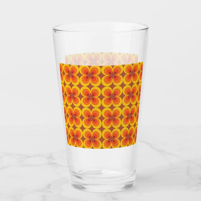 Trippy Flowers  Glass (Front)