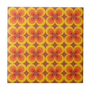 Trippy Flowers Tile