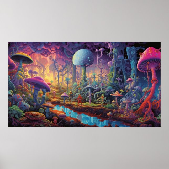 Trippy forest poster (Front)