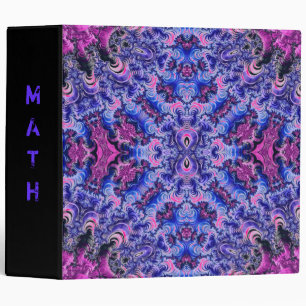 Trippy Fractal Art Pattern Binder