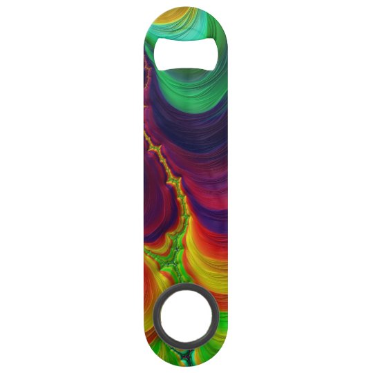 Trippy Fractal Art Speed Bottle Opener