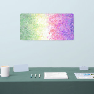Trippy Groovy Boho Abstract Genderdoe Pride Flag Banner