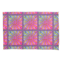 Trippy Hearts Pillow Case