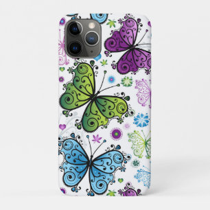 Trippy Hippy Retro Butterfly iPhone 11 Pro Case