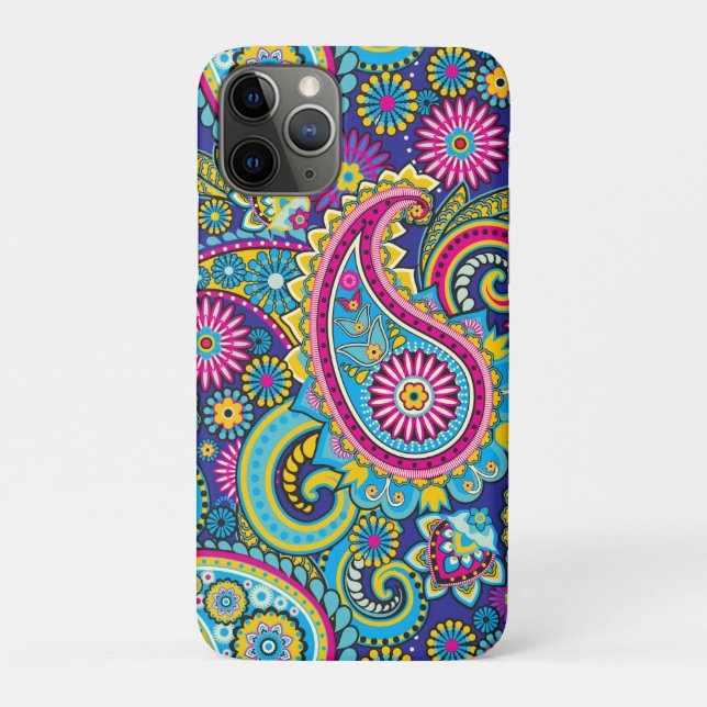 Trippy Hippy Retro Paisley Case-Mate iPhone Case (Back)
