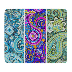 Trippy Hippy Retro Paisley Cutting Board