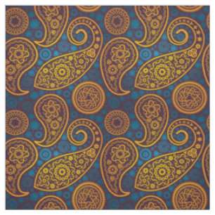 Trippy Hippy Retro Paisley Fabric