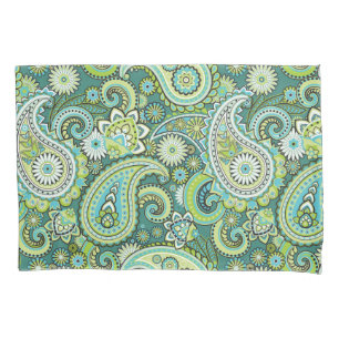 Trippy Hippy Retro Paisley Pillowcase