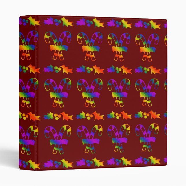 Trippy Holly Canes Binder (Front/Spine)