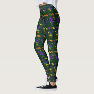 Trippy Holly Canes Leggings