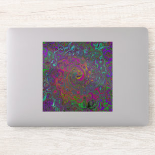 Trippy Hot Pink Abstract Retro Liquid Swirl