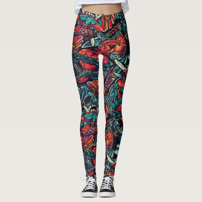 Trippy Leggings (Front)