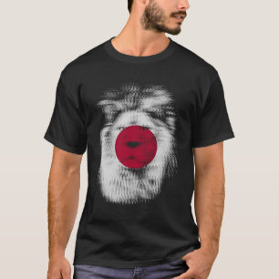 Trippy lion Japan Japanese flag EDM raves techno m T-Shirt