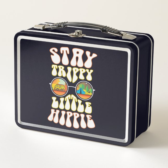 Trippy Little Hippie Metal Lunch Box (Front)