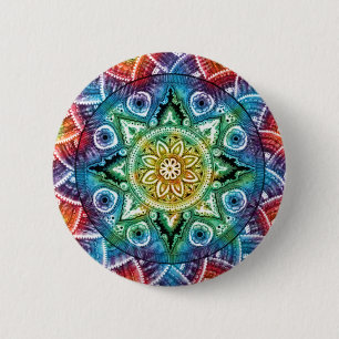 Trippy Mandala 2 Inch Round Button