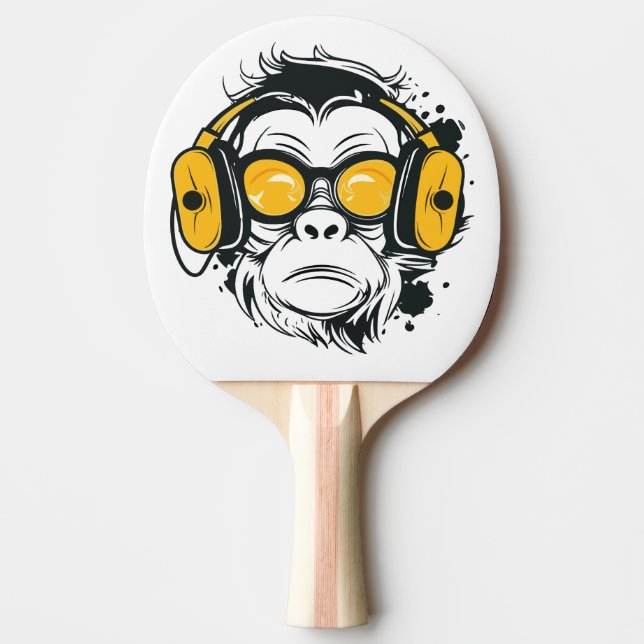 Trippy Monkey Ping Pong Paddle (Front)
