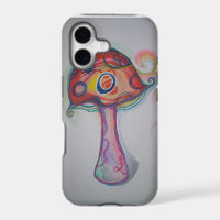 Trippy Mushroom Psychedelic iPhone Case Hippie