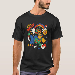 trippy mushrooms psicodelic frog Premium T-Shirt