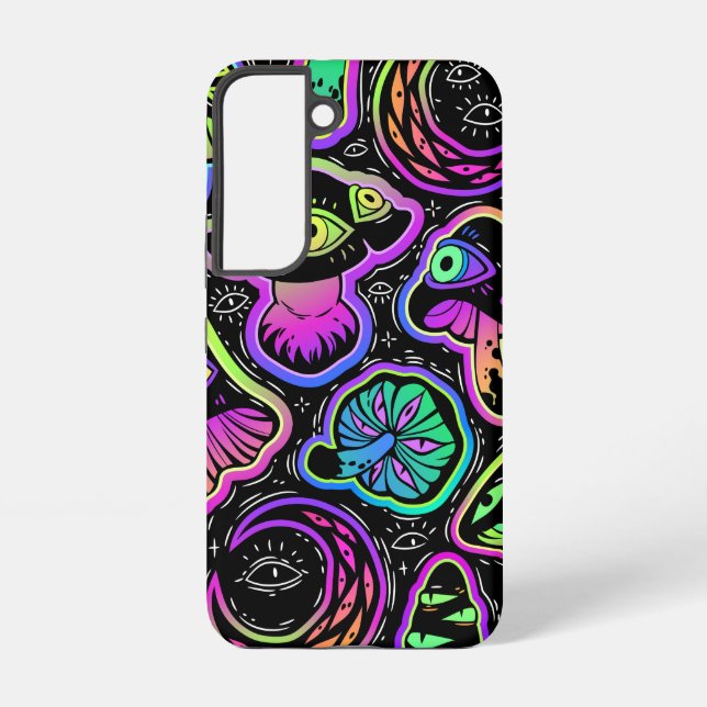 Trippy Mushrooms Samsung Galaxy S22 Case (Back)